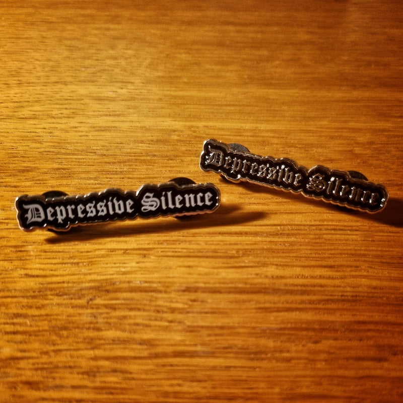 Depressive Silence Text Pin