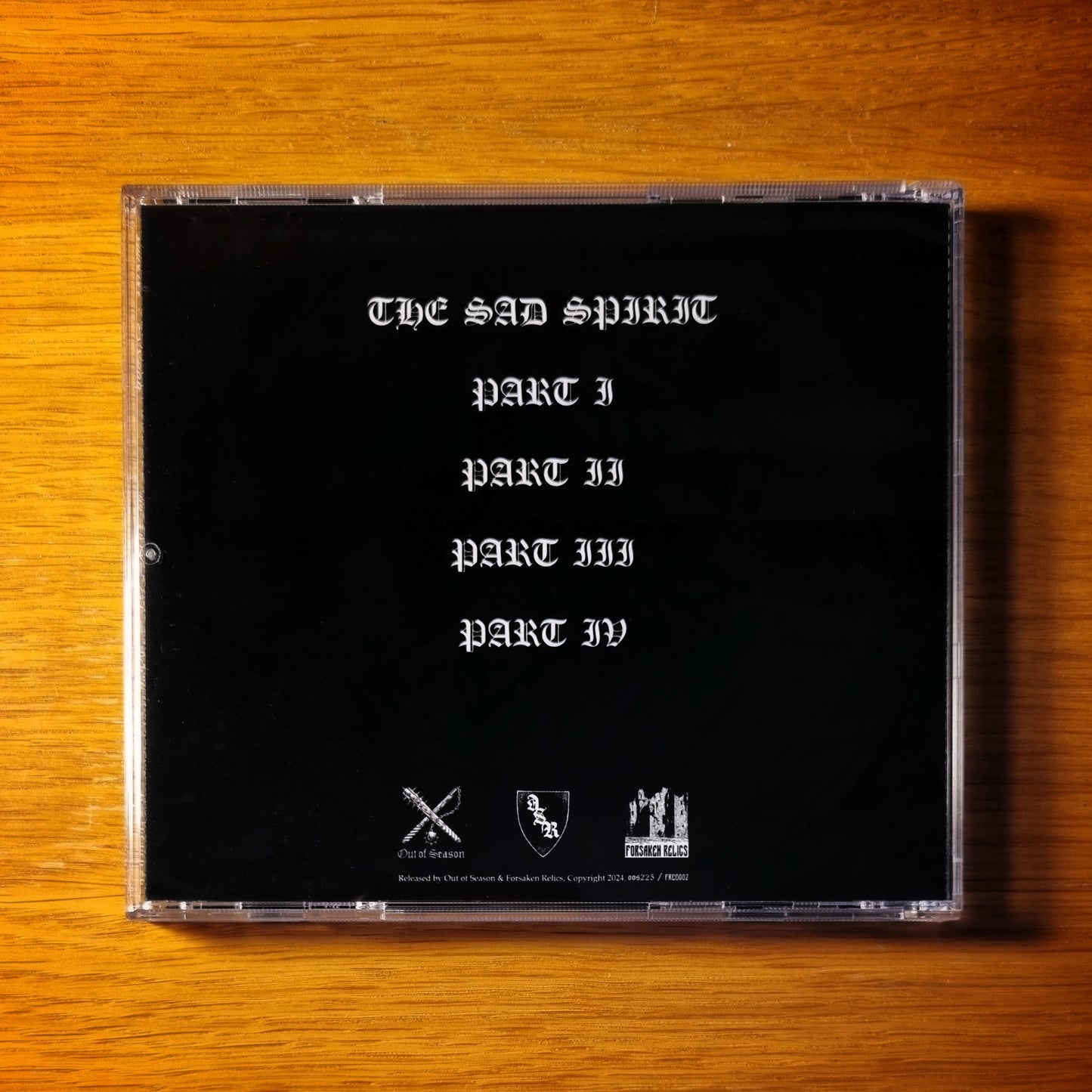 Ghoëst - The Sad Spirit Jewelcase CD