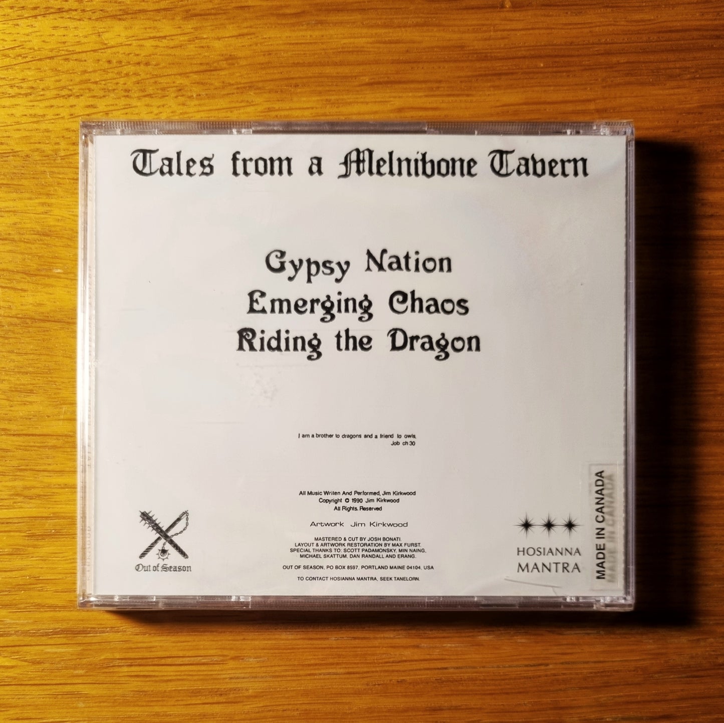 Jim Kirkwood - Tales From A Melnibone Tavern Jewelcase CD