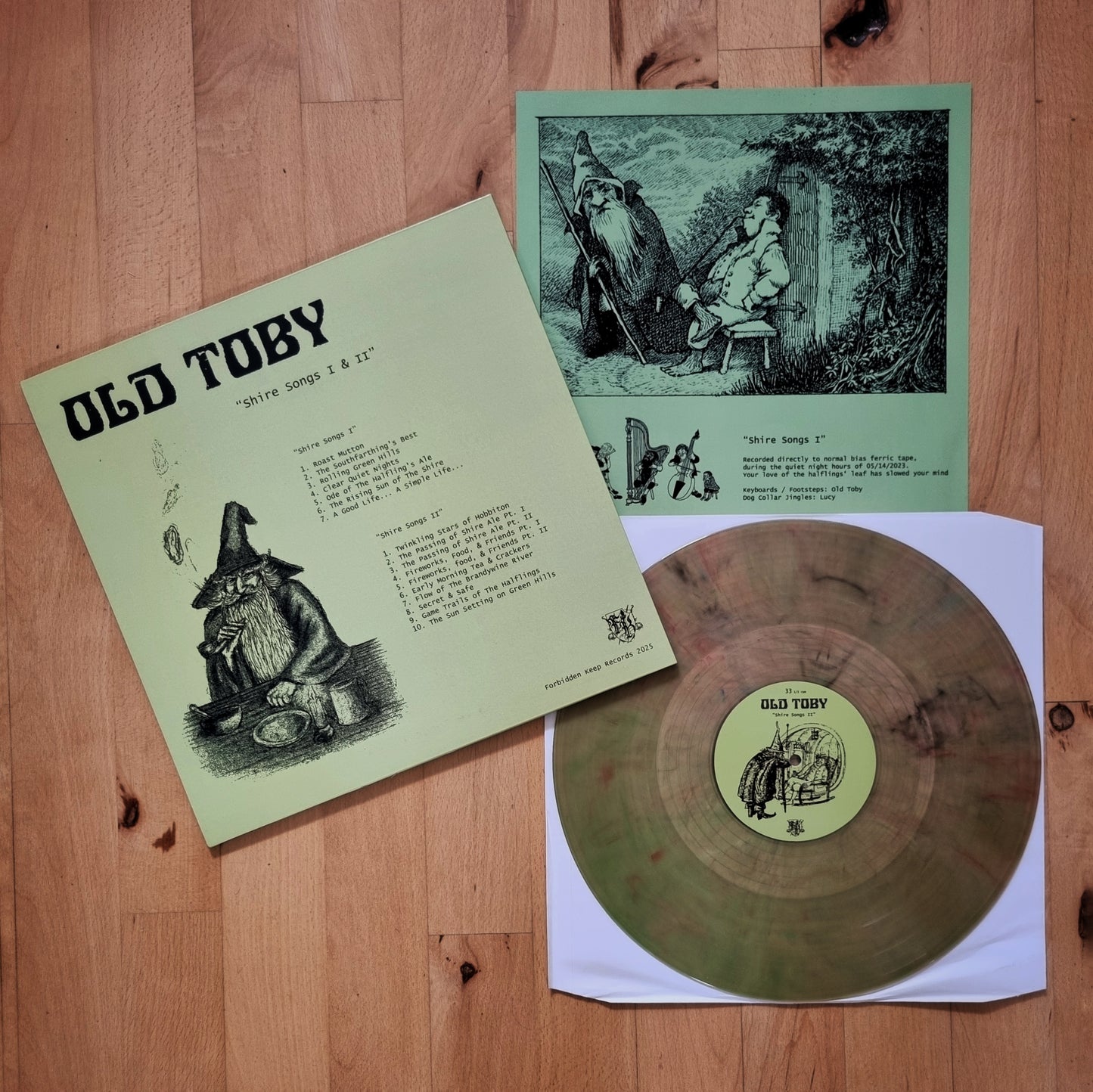 Old Toby - Shire Songs I & II Green Vinyl LP