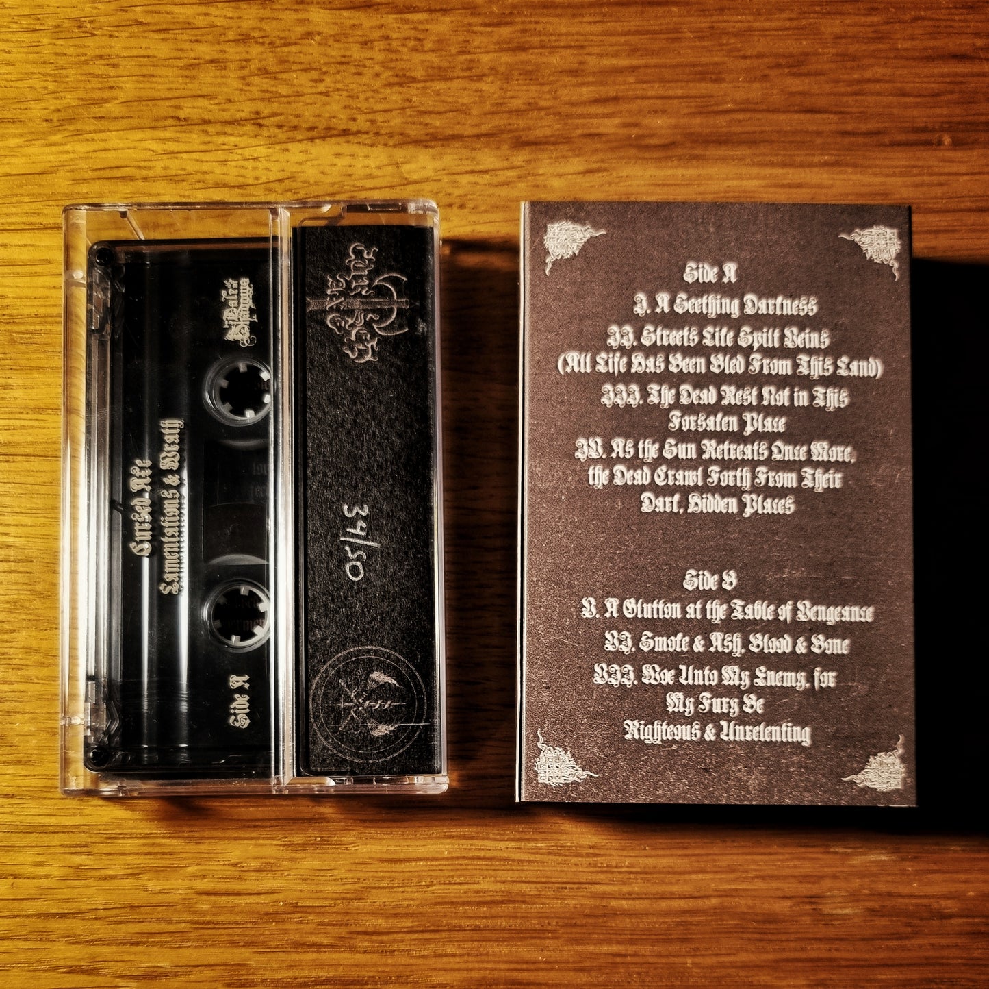 Cursed Axe - Lamentations And Wrath Cassette Tape