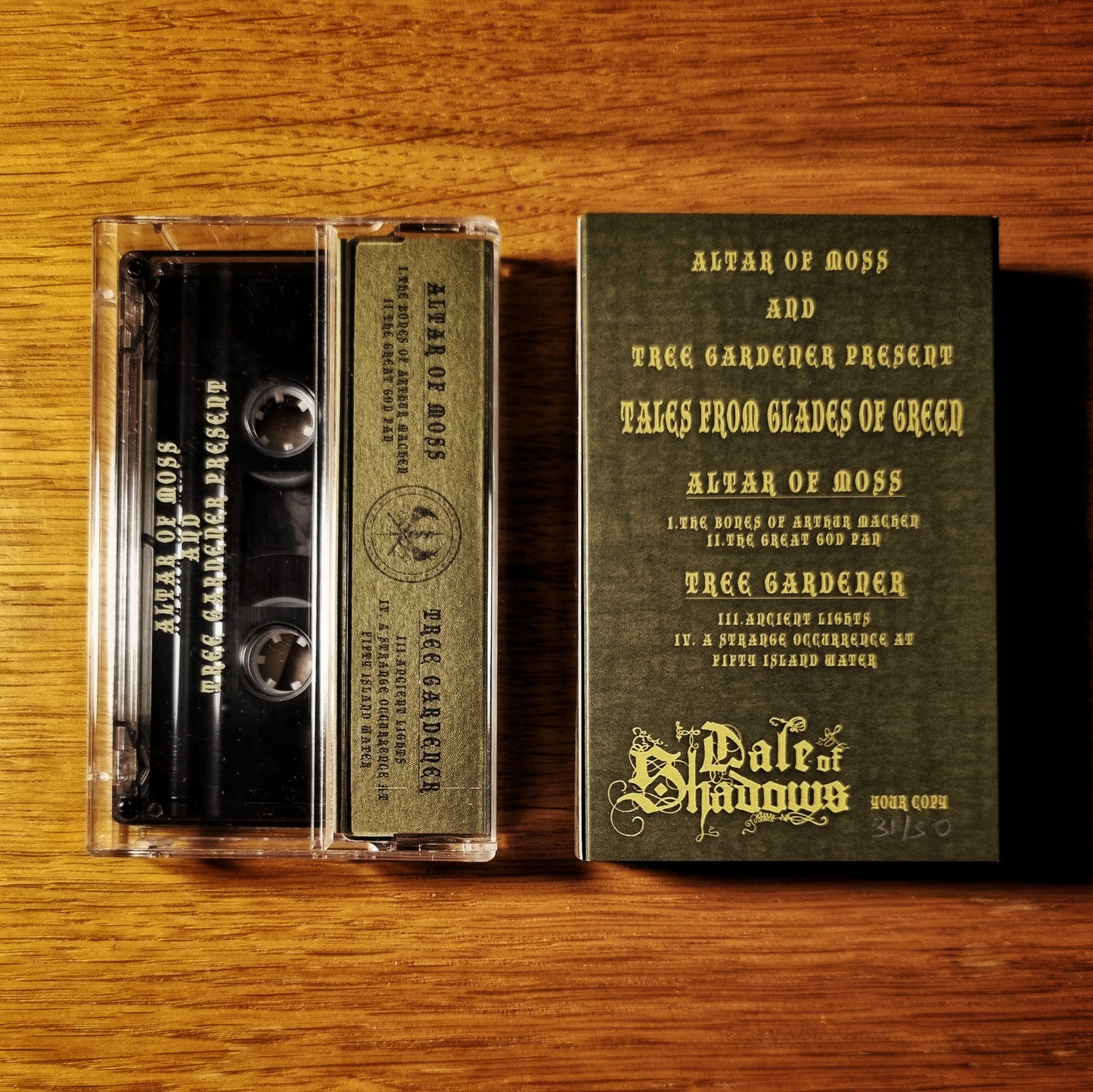 Altar Of Moss & Tree Gardener - Tales From The Glades Of Green Cassette Tape