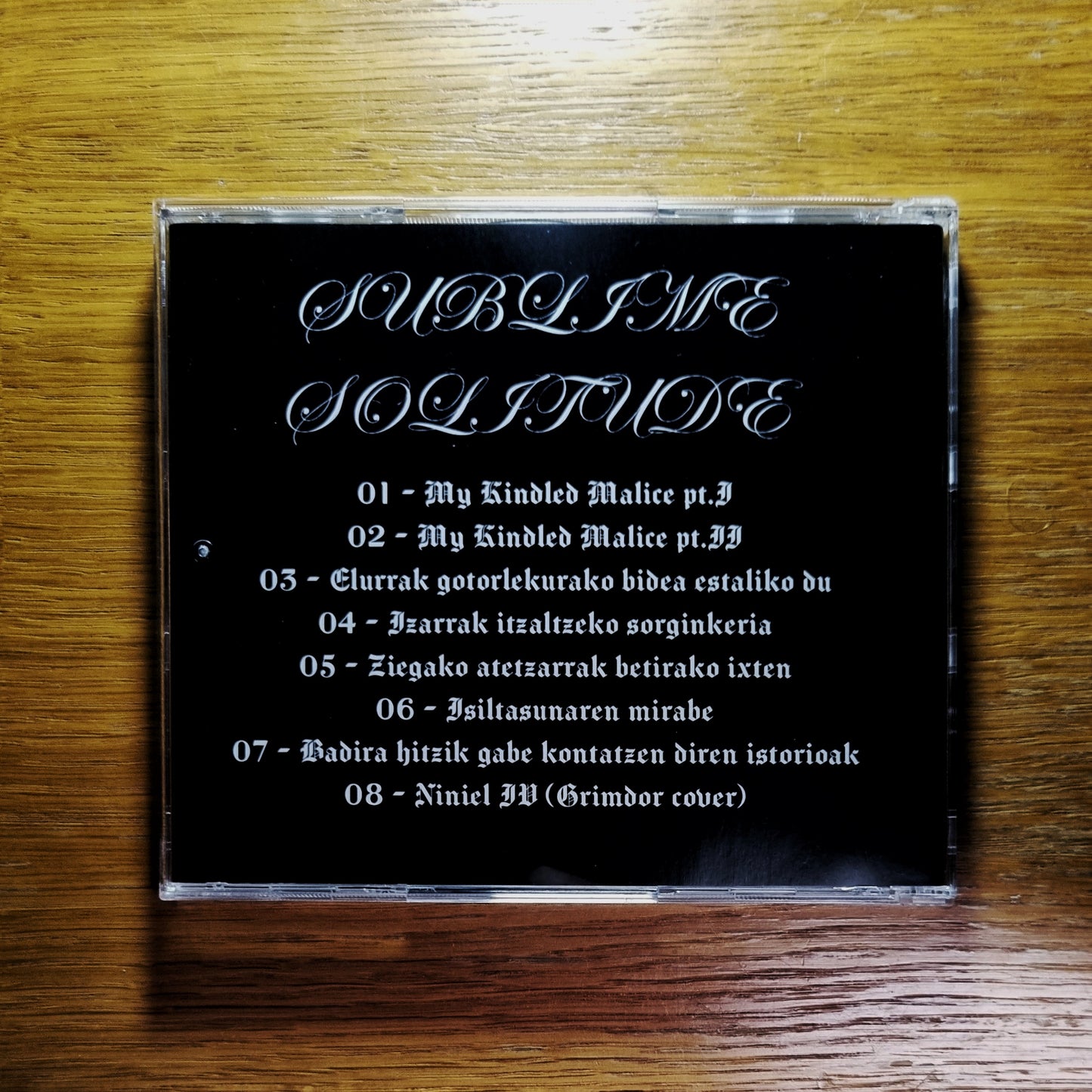 Sublime Solitude - My Kindled Malice / Fantasy and Seclusion Jewelcase CD