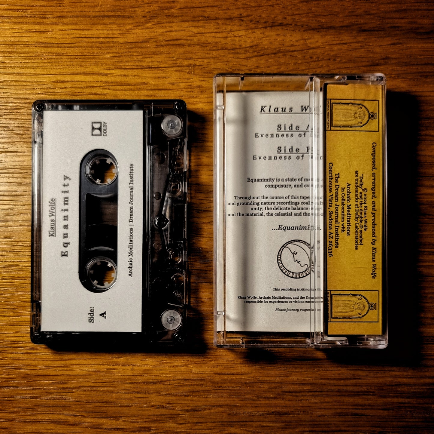 Klaus Wolfe - Equanimity Cassette Tape