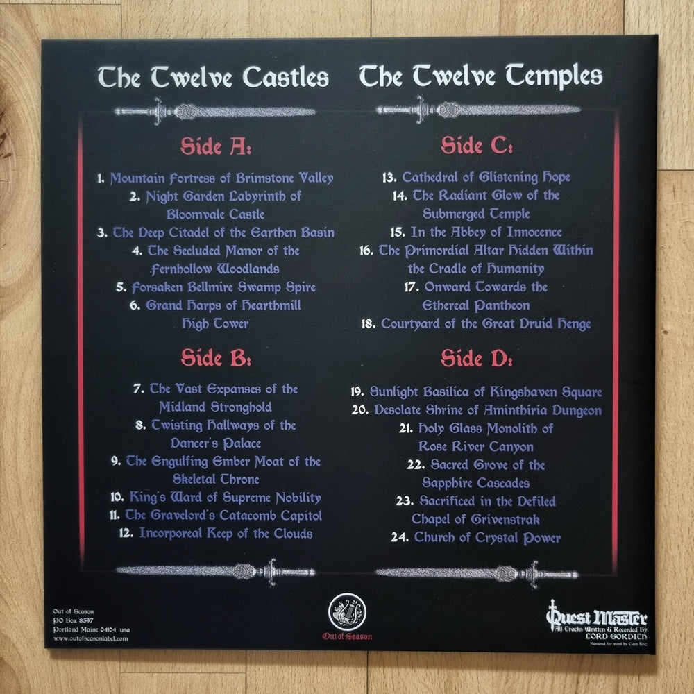 Quest Master - The Twelve Castles & The Twelve Temples Coloured DLP