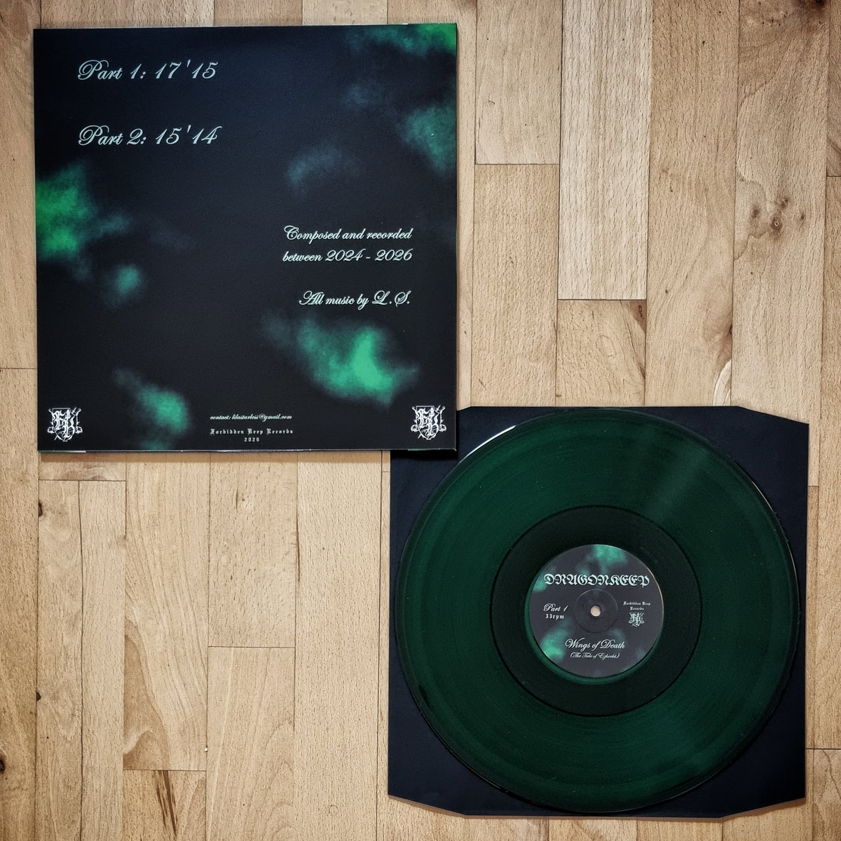 Dragonkeep - Wings of Death (The Tale of Ezherbü) Green Vinyl LP