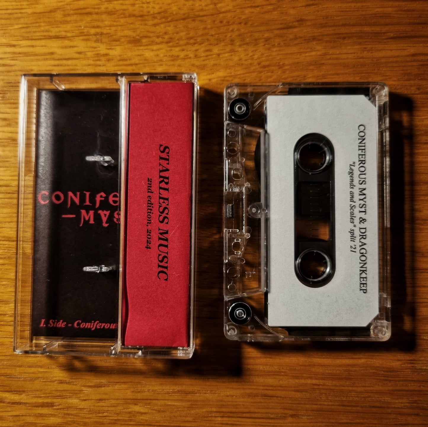 CONIFEROUS MYST & DRAGONKEEP - Legends and Scales Split Cassette Tape