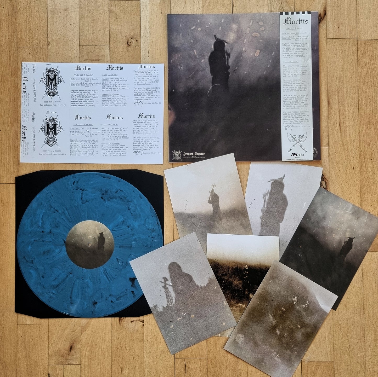 Mortiis - Født Til Å Herske Pre-released Tape Version Vinyl LP