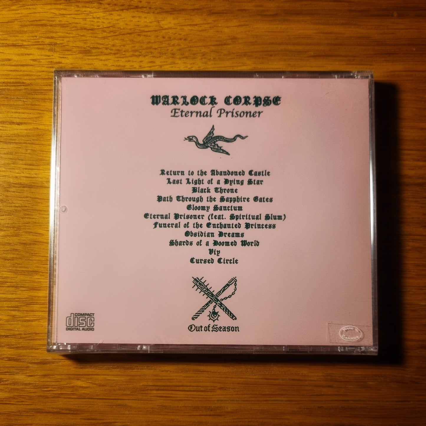 Warlock Corpse - Eternal Prisoner Jewelcase CD