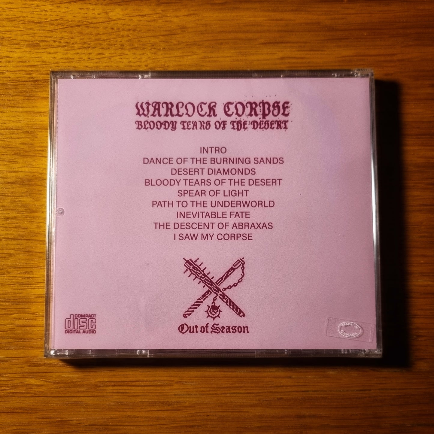 Warlock Corpse - Bloody Tears of the Desert Jewelcase CD
