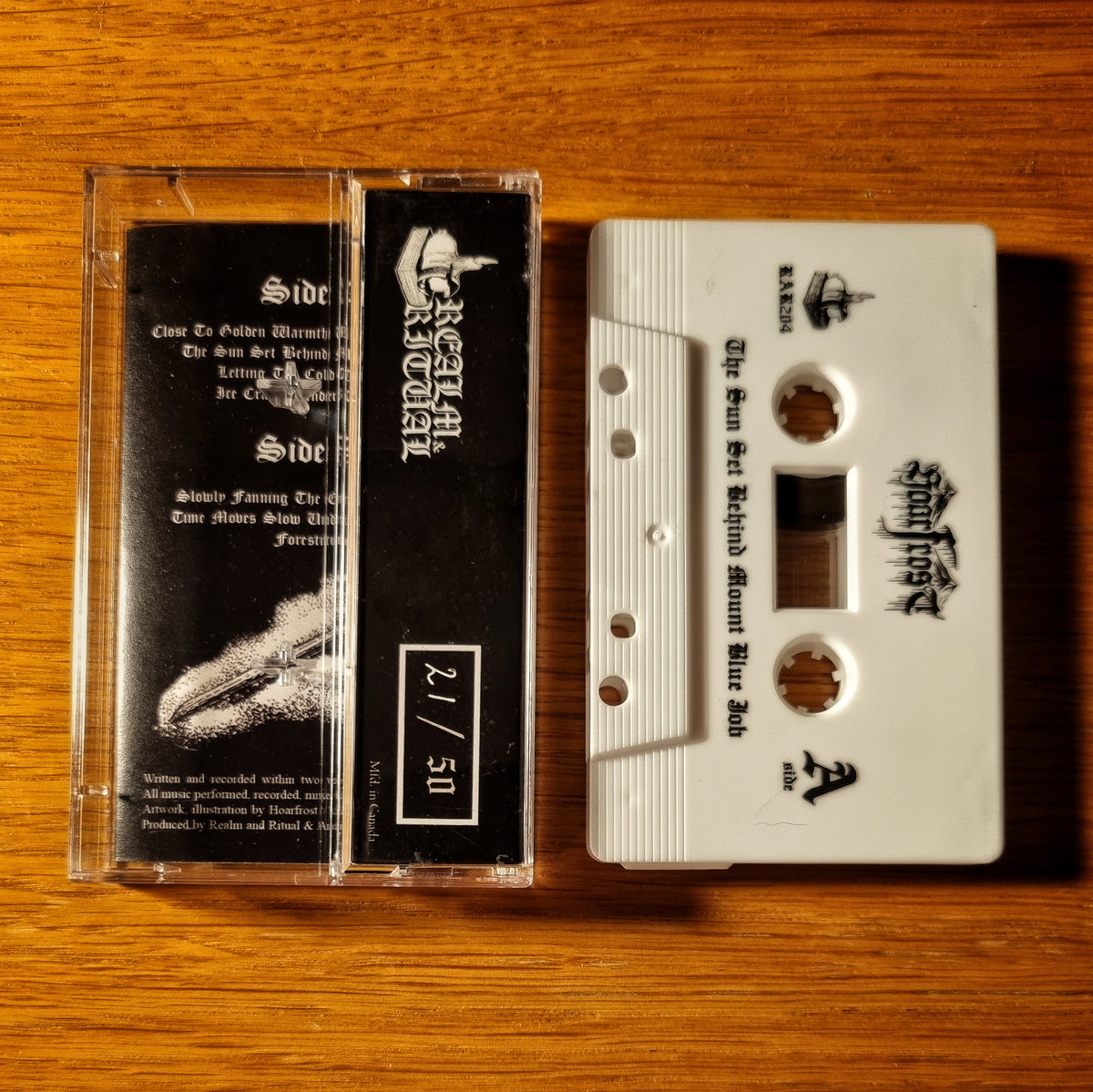 Hoarfrost - The Sun Set Behind Mount Blue Job Cassette Tape