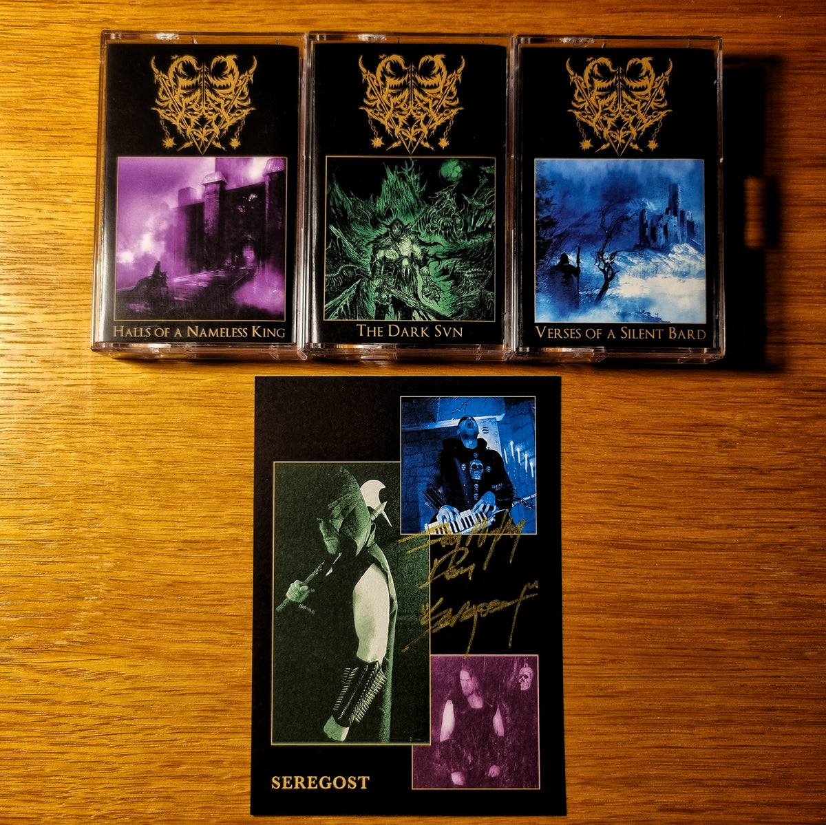 Seregost - Early Albums 3x Cassette Tape Bundle /w signed card