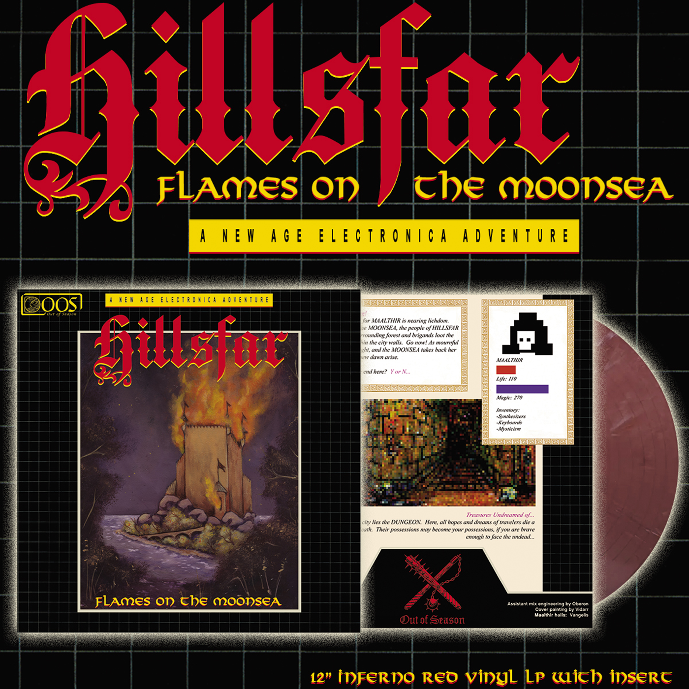Hillsfar - Flames on the Moonsea Red Vinyl LP *PREORDER*