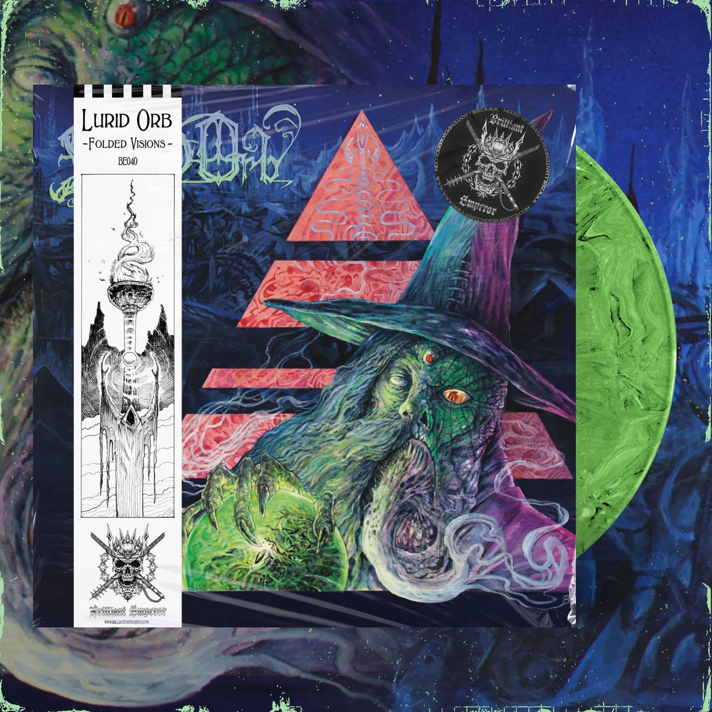 Lurid Orb - Folded Visions Green Vinyl LP