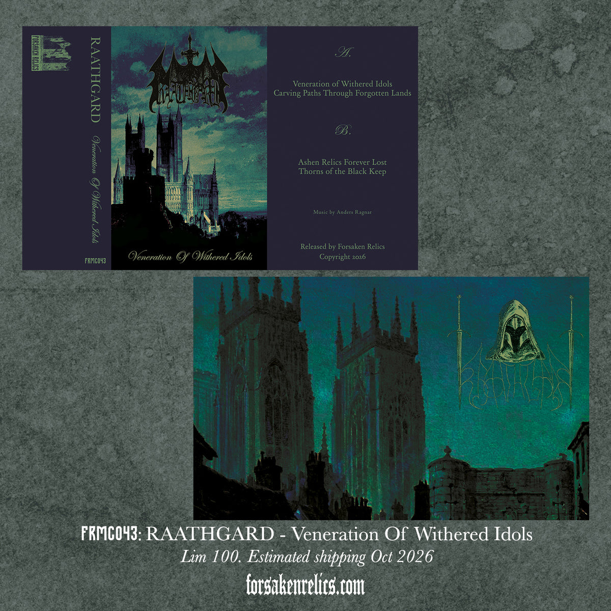Raathgard - Veneration Of Withered Idols Cassette Tape *PREORDER*