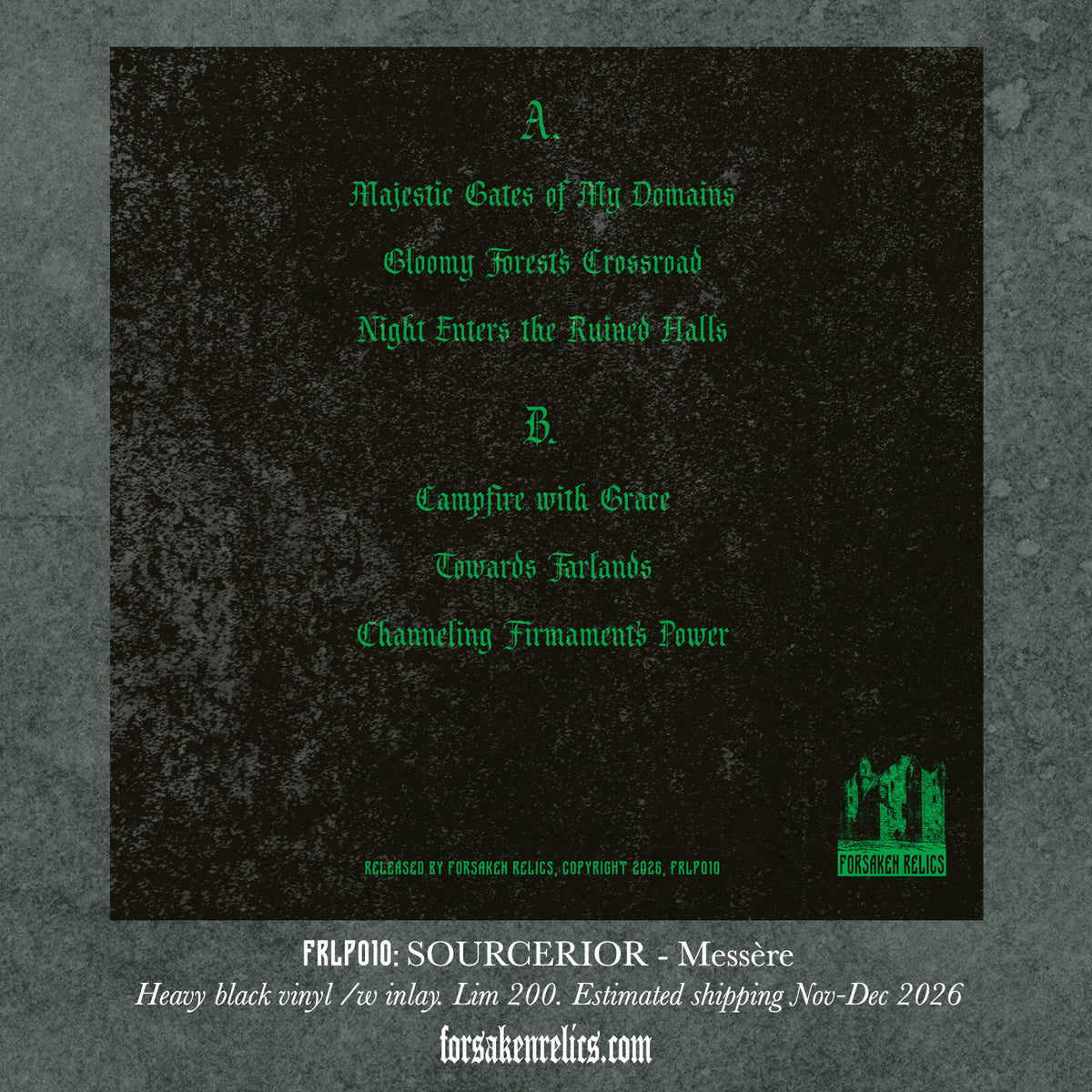Sourcerior - Messère Vinyl LP *PREORDER*